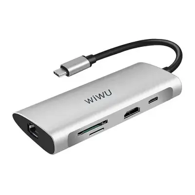 WIWU Alpha A831HRT 8 In 1 Type-C Hub